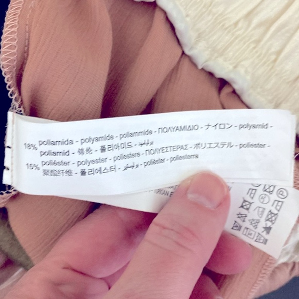 Zara Pink Metallic Satin Effect Joggers.  Size XS - Picture 16 of 16